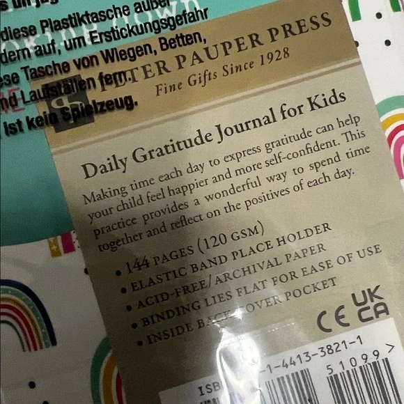 Rainbow Daily Gratitude Journal for Kids - Picture 3 of 4